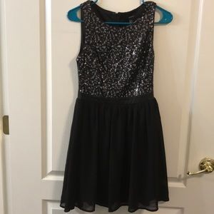 Forever 21 black sequin dress, small